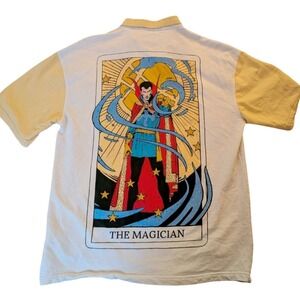 Marvel Super Heroes Reimagined Tarot Doctor Strange Collar Quarter Zip Size M